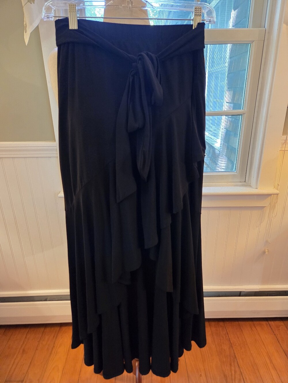 Emerald Zinnia High-low Wrap Skirt